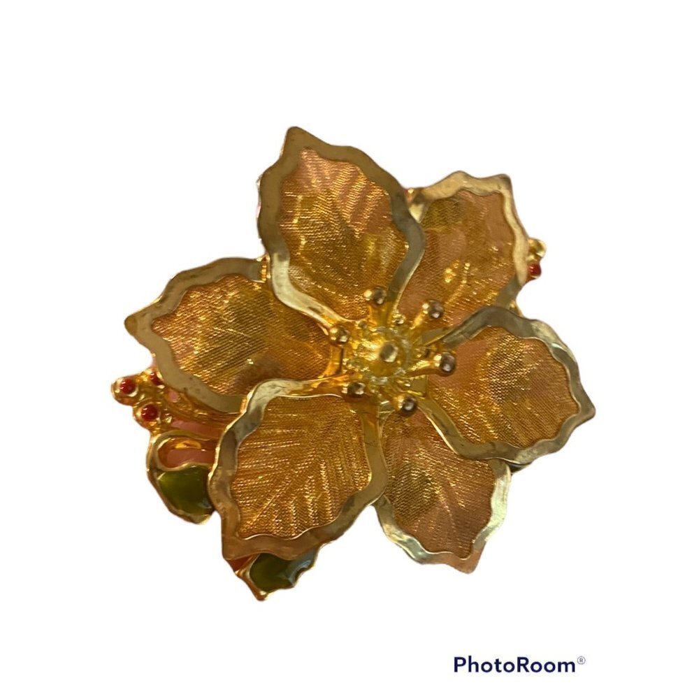 Kenneth Cole Vintage Poinsetta Brooch